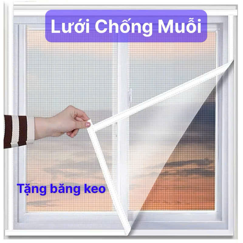  Rèm Cửa Lưới Chống Muỗi Côn Trùng cửa sổ không khoan đục - Rèm lưới chống muỗi nhiều kích thước ,may theo số đo 
