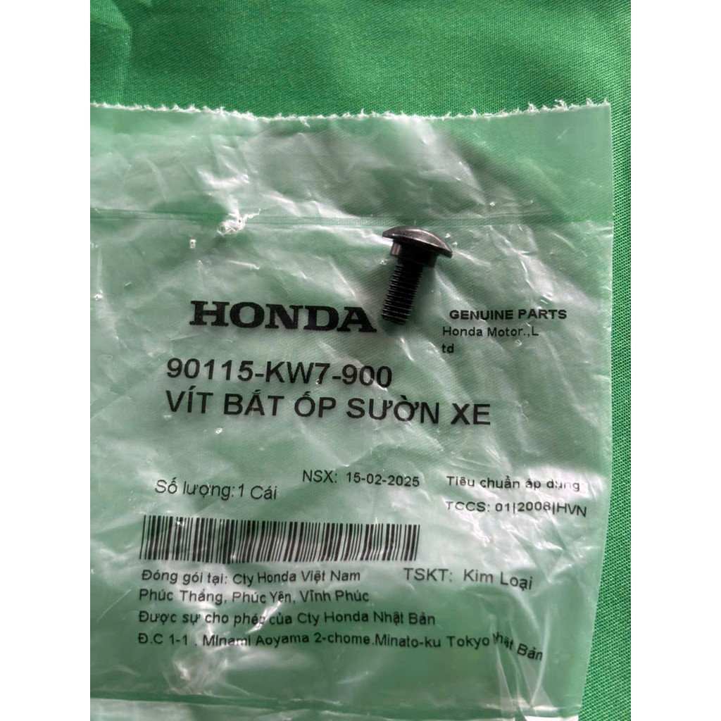 Vít 5mm bắt ốp sườn xe  mã 90115-KW7-900