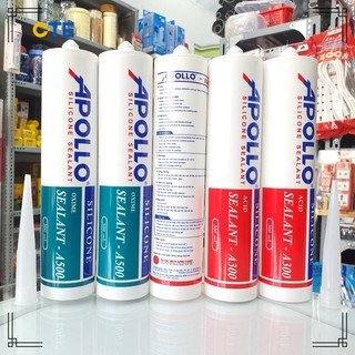   Combo 3 chai  Keo silicon Apollo A500 A300 dán cửa kính bồn rửa chén bể cá,hồ bơi,chịu nhiệt chống thấm nước 