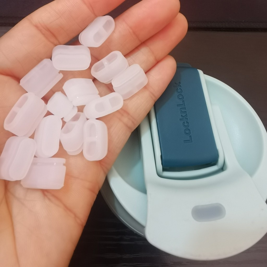 Khóa & Khóa Kính Chống Rò Rỉ Cắm Một Nắp Kép Chặn Silicon Niêm Phong Cắm Phụ Kiện jz801bhgz