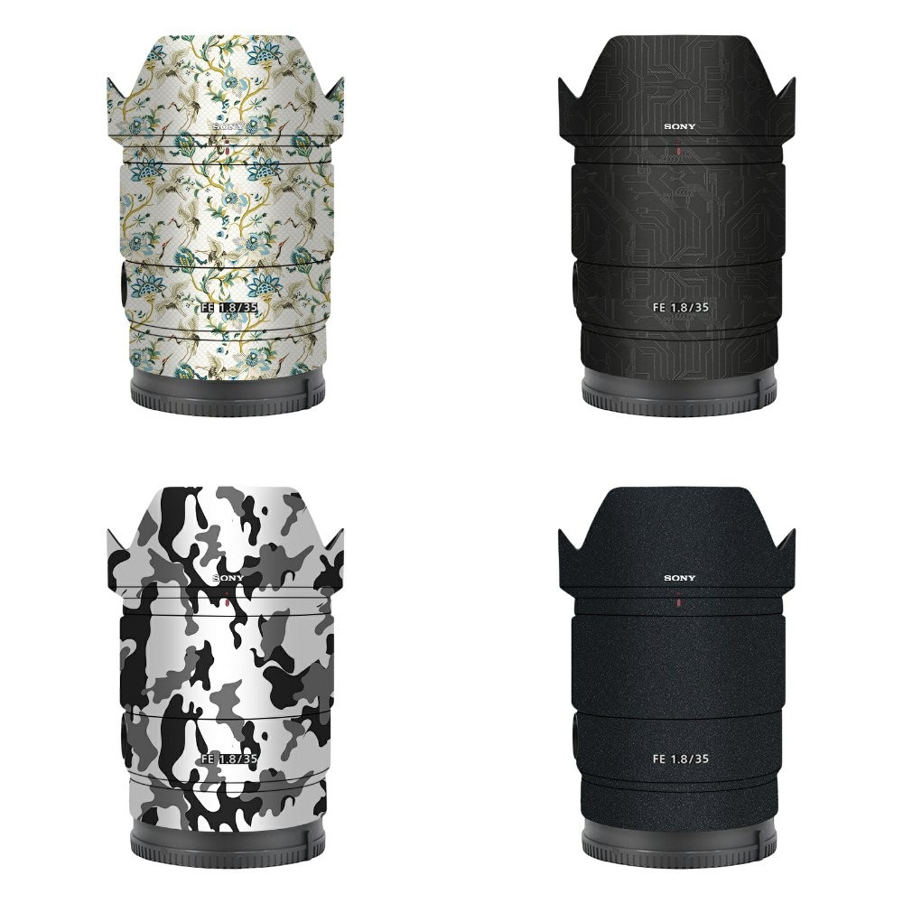 Con lừa đi bộ Thích hợp cho sony FE35F1.8 Phim bảo vệ ống kính sony Sticker 35 1.8 Da đầy màu sắc