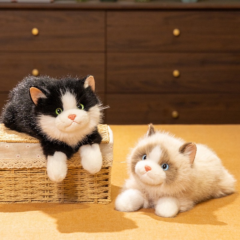 Muppet Mèo Búp Bê Sang Trọng Đồ Chơi Nhồi Bông Hoạt Hình Kitty Đi Kèm Ngủ Muppet Búp Bê Sofa Gối Đệm