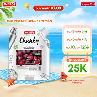 Mứt Pha Chế Mận - Có miếng trái cây thật - ANDROS CHUNKY - 1kg