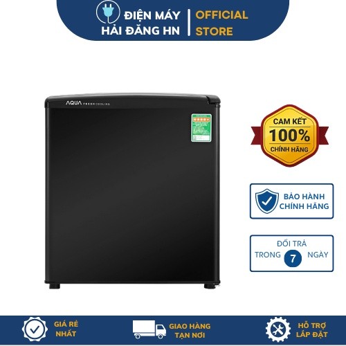 Giao Toàn quốc - Tủ lạnh Aqua 50 lít AQR-D59FA(BS) Điện Máy Hải Đăng HN (Bảo hành 24 tháng chính hãn