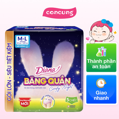 Băng vệ sinh quần Diana Sensi M/L (5 miếng)