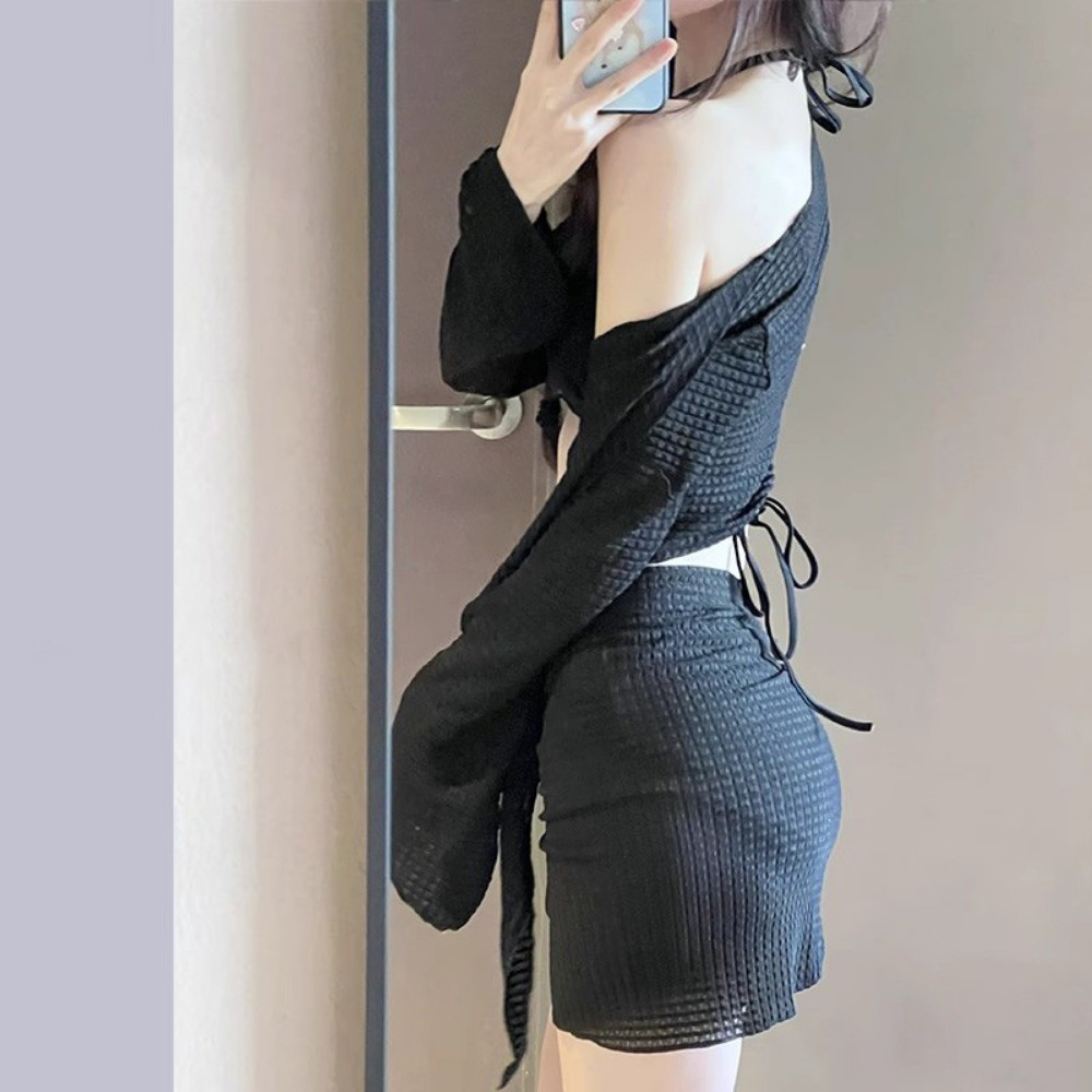 RICH-THEY Bộ Bikini Gợi Cảm Phong Cách Hàn Set Bikini 4 Mảnh Thời Trang Đi Biển Áo Bơi Nữ | BigBuy360 - bigbuy360.vn