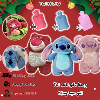 Túi sưởi ấm hình thú bông Stitch L'amour Gifts dễ thương mini mùa đông, túi sưởi ấm bụng kinh làm quà tặng bạn gái