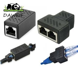 Daweif RJ45 Splitter LAN Extender 1 đến 2 cách Bộ chuyển đổi nữ