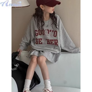 Annie Bộ đồ bé gái Áo nỉ trẻ em thời trang Váy bé gái Bộ đồ hai mảnh