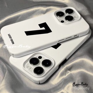  Ốp điện thoại bảo vệ số may mắn nghệ thuật độc đáo đơn giản Thích hợp cho iPhone 14 15 Pro Max Chống bụi 12 13 Pro Max 8 Plus XS Max Hard Case 7 Plus XR 11 Pro 12 15 Plus Vỏ silicon chống rơi FEUX 