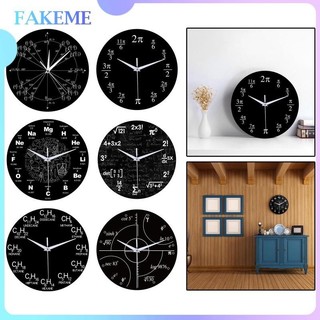 FAKEME Đồng hồ treo tường - Đồng hồ treo tường độc đáo Im lặng Không ve vãn Trang trí nghệ thuật treo tường cho gia đình Phòng khách Trường học Văn phòng Lớp học