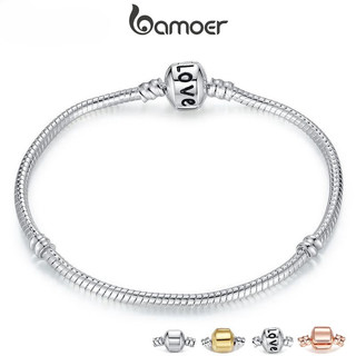 Vòng đeo tay BAMOER da rắn mềm thời trang DIY