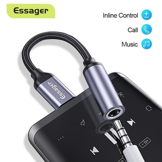 Essager type c sang 3.5mm jack aux tai nghe adapter cáp usb c sang 3.5 tai nghe bộ chuyển đổi âm thanh