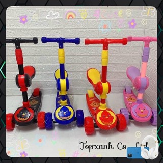 Xe trượt scooter 💥FREESHIP💥 đa năng phát sáng cho bé từ 2 đến 8 tuổi - Xe thăng bằng có nhạc, ghế nhún cho trẻ