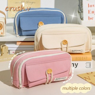 [Crush] Túi đựng bút chì, Văn phòng phẩm đa chức năng dung lượng lớn, Túi đựng vải Đồ dùng học tập dành cho học sinh
