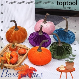 Toptool Bí Ngô Trang Trí Halloween Dễ Thương Tinh Tế Nhồi Bông Pumpki