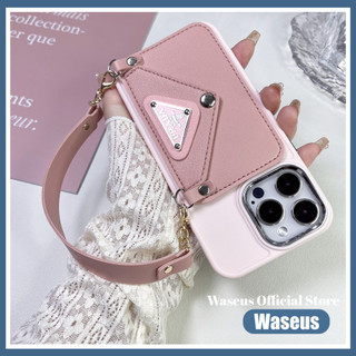 Ốp Điện Thoại Di Động Có Giá Đỡ Thẻ Cho iPhone 16 / 15ProMax / 14 Promax 15 Plus 14 Plus 13 12 11 Pro Max Xs Max Xr X 7plus 8plus 12Pro 11Promax Da Mặt Sau