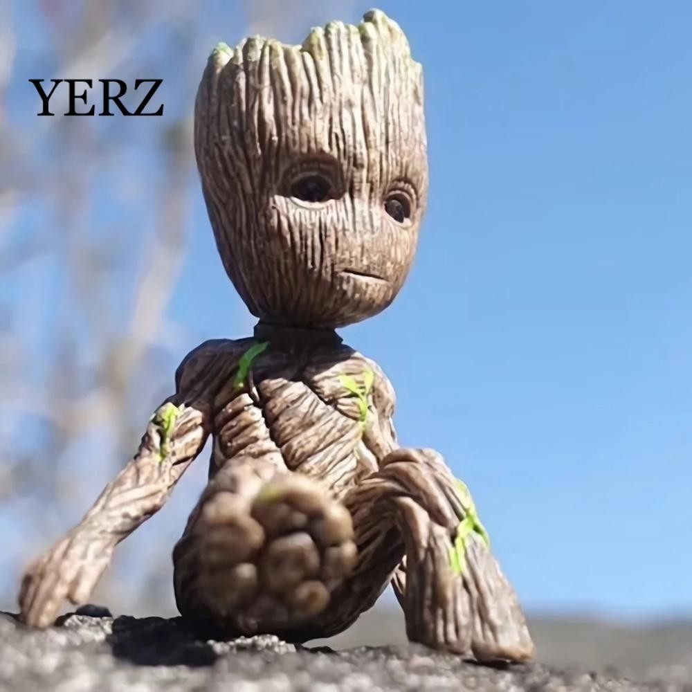 Hình Groot để làm quà tặng Avengers 6CM Ngồi Mini Groot