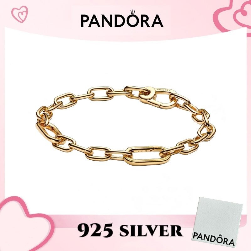 100% PANDORA genuine S925 sterling silver jewelry bracelet pendant Pandora ME Small-Link Chain Brace