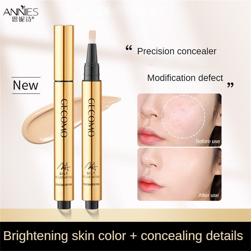 Kem Che Khuyết điểm GECOMO Color Concealer Area T Làm Sáng Da Mặt Kem Che Khuyết điểm Dạng Cọ Kem Ch