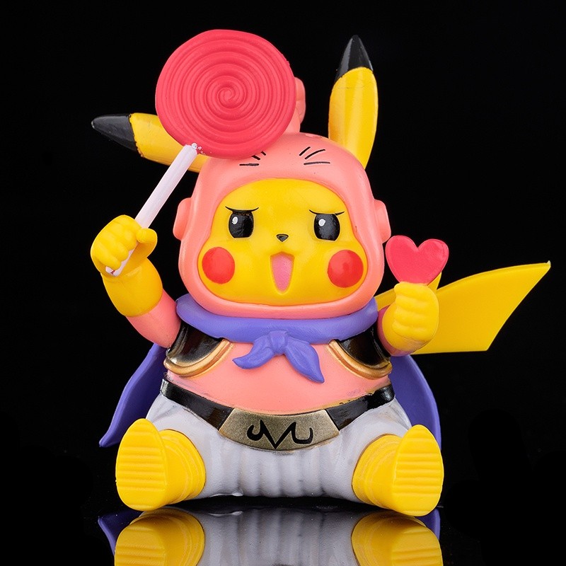 Mô hinh ma bư béo majin buu mập cầm kẹo dễ thương