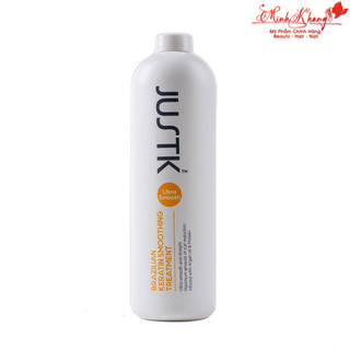 Phục hồi tóc, làm thẳng tóc JUSTK Brazilian Keratin Smoothing Treatment 1000ml 