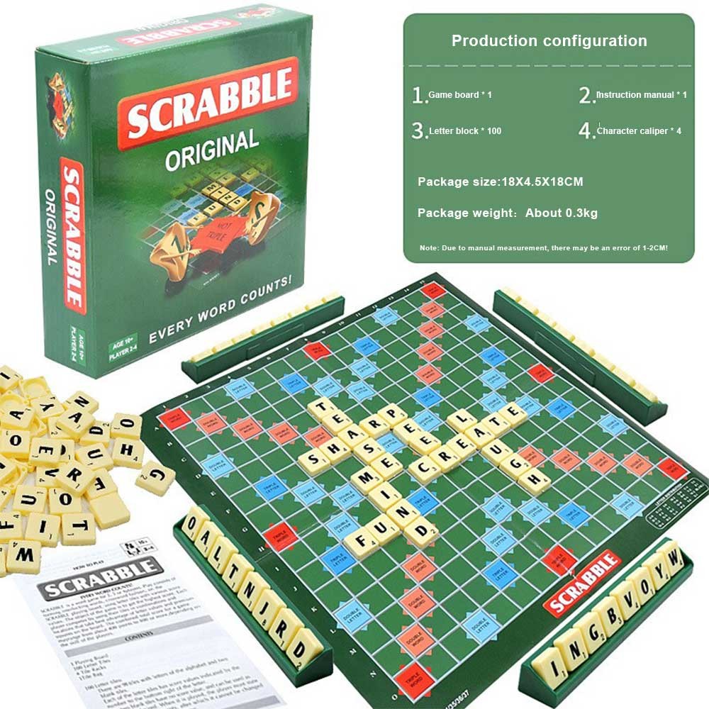 Scrabble Board Game Family Kids Adults Educational Toys