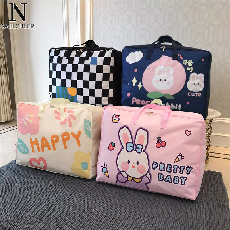 Nallcheer Túi đựng đồ chống thấm nước nhẹ thời trang dung tích lớn phong cách Hàn Quốc
