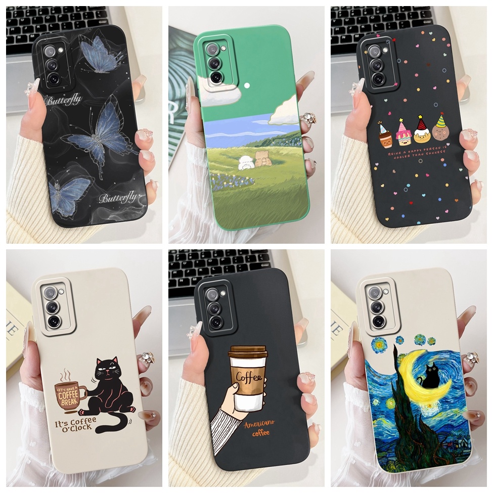 Dành Cho Samsung S20 FE Ốp Lưng SM-G780F Mèo Gấu Trúc Dễ Thương Thời Trang Silicon Ốp Lưng Cho Galax