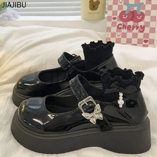 Size 34-46 Giày Nữ Cỡ Lớn 45 Giày Da Mũi Tròn Chống Trượt 44 Giày Đi Học Màu Đen 43 Korean Fashion Platform Mary Jane Shoes 42 Giày Công Chúa Cosplay Giản Dị Phong Cách Anh Quốc Japanese JK Uniform Beige Lolita Doll Shoes Giày Ngón Chân Cái Giày Khiêu Vũ