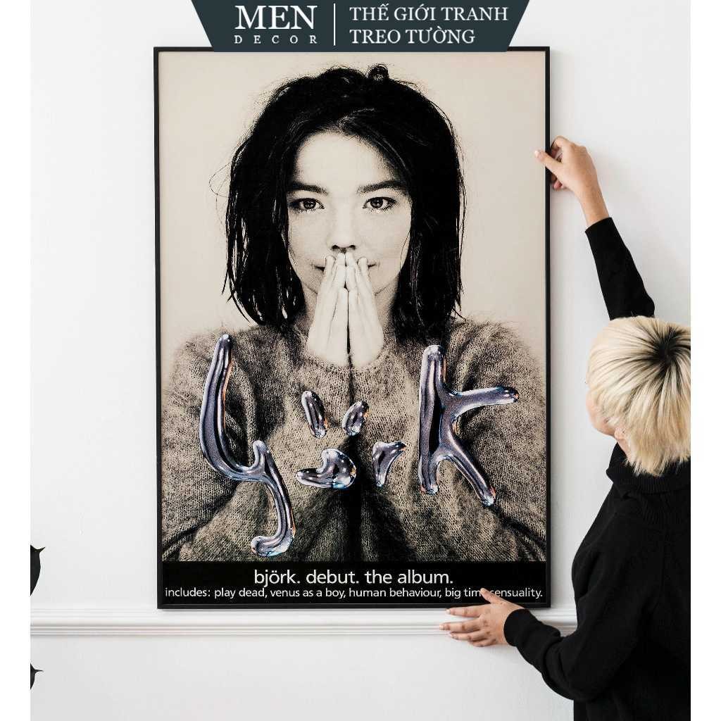 Tranh treo tường, FRAMED Bjork – Debut 1993, nhận in theo yêu cầu, tặng kèm đinh treo tranh (169)