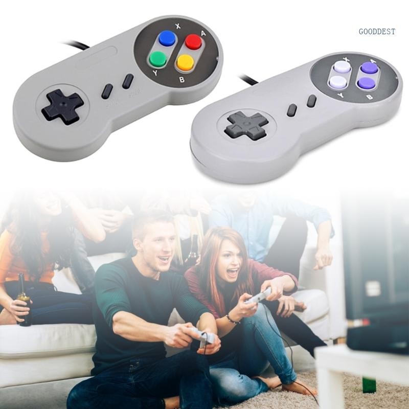 Gamepad 16Bit Controller Cable for  SNES System Console Control Pad
