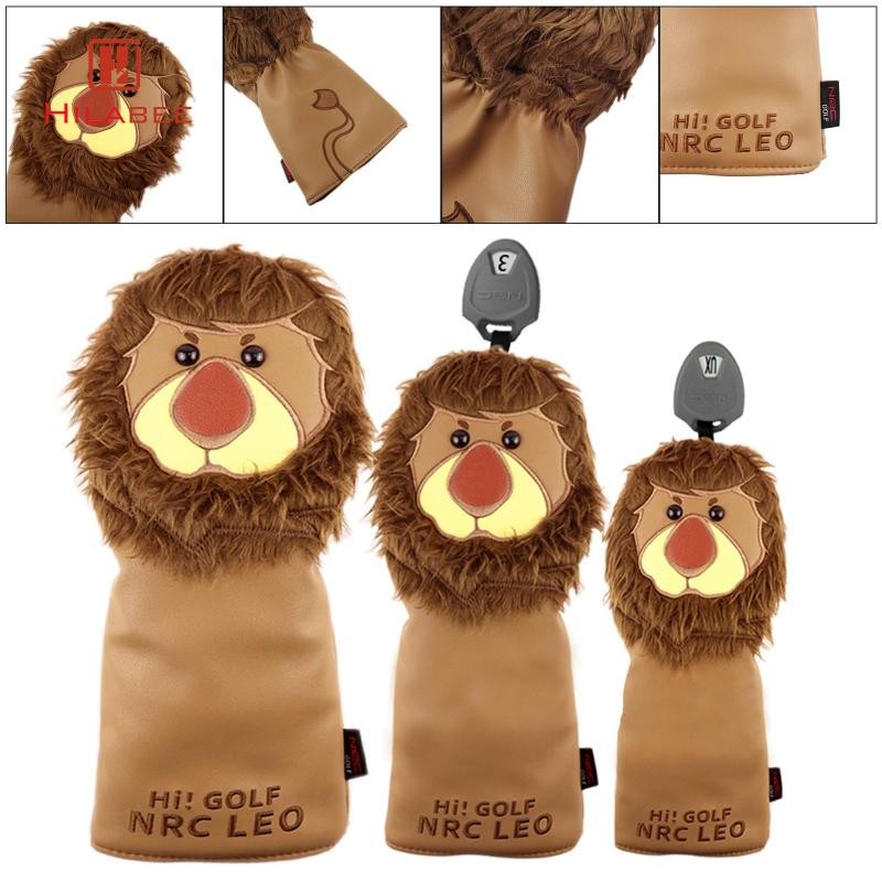 HILABEE Animal Lion Golf Club Trình điều khiển bảo vệ đầu gỗ 460 Fariway Hybrid