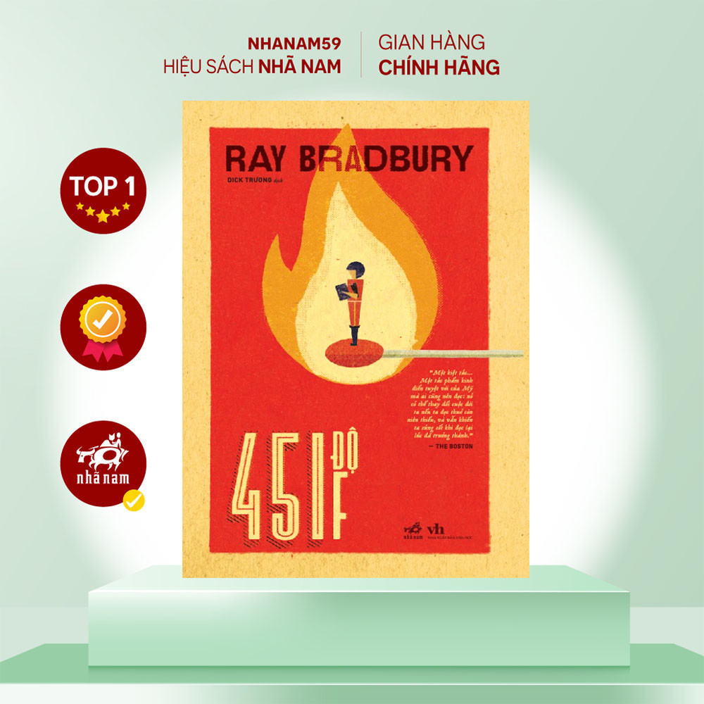 Sách - 451 độ F (Ray Bradbury) (Bìa cứng) (TB 2025)