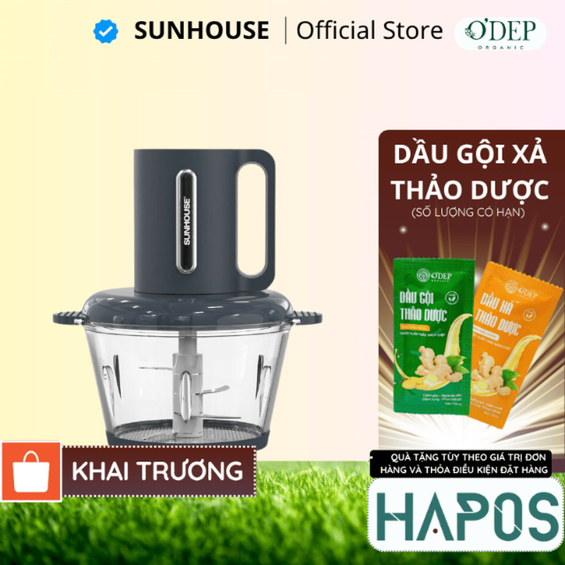 Máy xay thịt Sunhouse 1.8 lít Chính hãng 3 tốc độ xay đa năng nhanh và nhuyễn, Công suất 300W SHD540