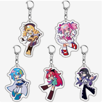 Móc khóa Anime Puella Magi Madoka Magica Akemi Homura móc khoá bằng arcrylic trong suốt