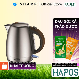 Bình đun siêu tốc cao cấp Sharp Chính hãng, Công suất cao 2200W-3000W đun sôi nhanh EKJ-17EVSD-WD - HAPOS HSA