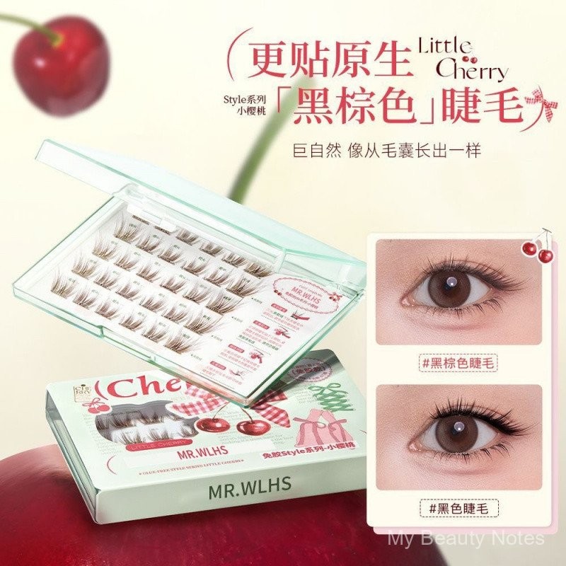 MR.WISH Lông Mi Giả Nhỏ Anh Đào Nâu Lông Mi Không Keo Dán UGNQ Tự Nhiên