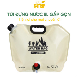 Túi Đựng Nước Cắm Trại Du Lịch Có Thể Gấp Gọn G4Trip Thiết Kế Vòi Lấy Nước Tiện Lợi Dung Tích Tới 8L