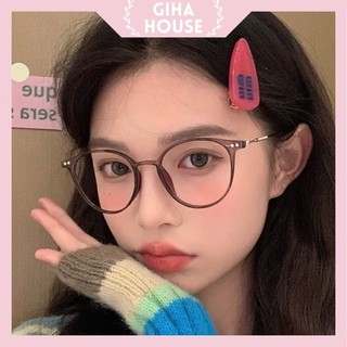  Kính Mắt Gọng Tròn Trong Suốt Chống Ánh Sáng Xanh Phong Cách Thời Trang Cho Nam Và Nữ KK16 GIHA 
