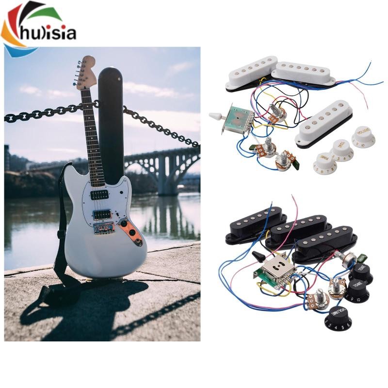 chulisia Bộ Pickup Guitar Prewired, Đàn Guitar Điện Thụ Động Pickup, Xe Bán Tải Đơn Đơn Cho Đàn Guit