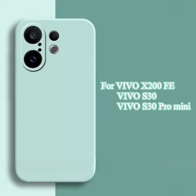 Ốp Lưng Cho Vivo X200 FE Silicon Lỏng Chống Sốc Mềm Bảo Vệ Điện Thoại Cho Vivo S30 S30Pro mini Ốp Lư
