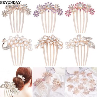 BEYONDAY - Phụ kiện tóc cô dâu: Mũ lá hoa & lược tóc, trang sức pha lê cho ngày cưới