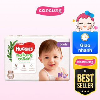 Tã quần siêu cao cấp Huggies Platinum Nature Made M 58 miếng - concung
