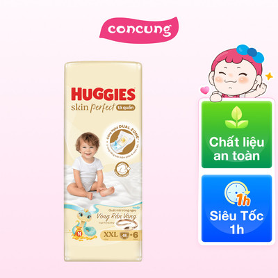 Tã quần Huggies SkinPerfect Pants size XXL 48 miếng ( từ 15kg) - concung