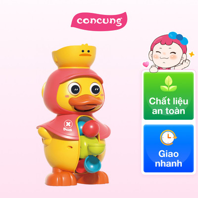 Chú vịt và bánh xe xoay nước dễ thương LH16880911 C409 (Đỏ, Vàng)