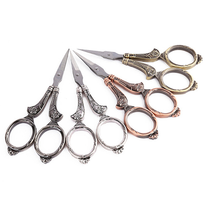 1 Chiếc Kéo Vintage Cho Chải Lông Câu Cá Retro Zakka Vải Dụng Cụ Cắt Zakka Nhỏ Thợ May Kéo Vải May C