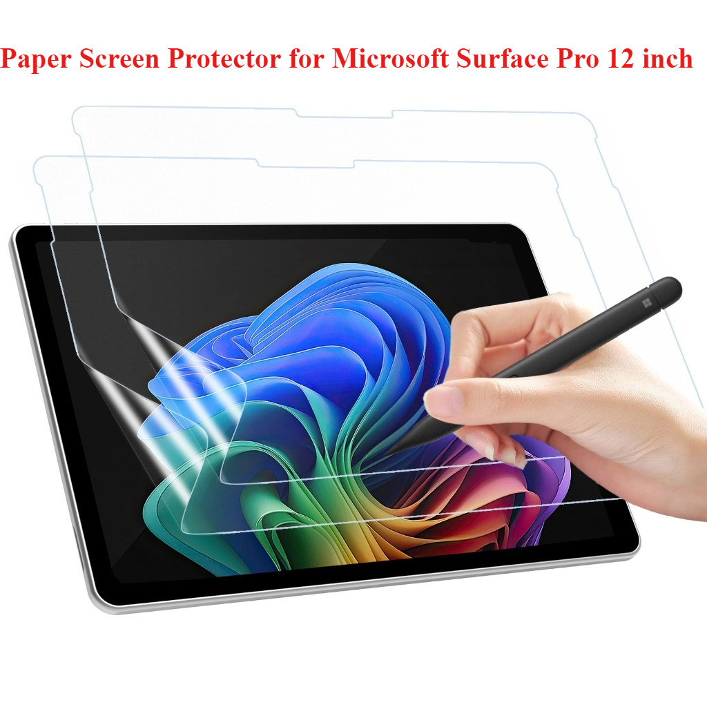 2025 2 Miếng Dán Bảo Vệ Màn Hình Giấy Cho Microsoft Surface Pro 12 Inch Matte Chống Glare Chống Trầy