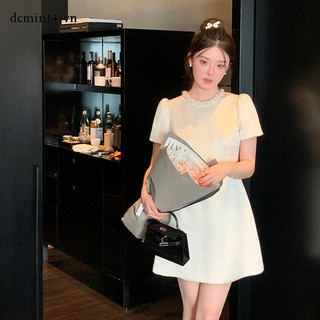 Đảng Pháp Đảng Đầm Gợi Cảm Cho Nữ Ôm Eo Hẹp Thiết Kế Cao Cấp Ngọc Trai Cổ Tròn Tay Ngắn A @ -