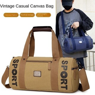 Hàng sẵn có-Canvas Retro Túi du lịch cầm tay Túi hành lý nam nữ Công sở Du lịch Túi du lịch đeo vai ngoài trời Túi hành lý thể dục Ba lô